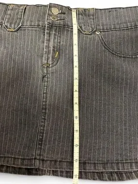 725 Originals | Skirts | Dark Wash Pinstripe Denim Mini Skirt | Poshmark